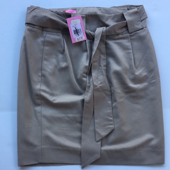 BOGO Sinclaire 4 tan khaki skirt new with tags - Picture 1 of 6